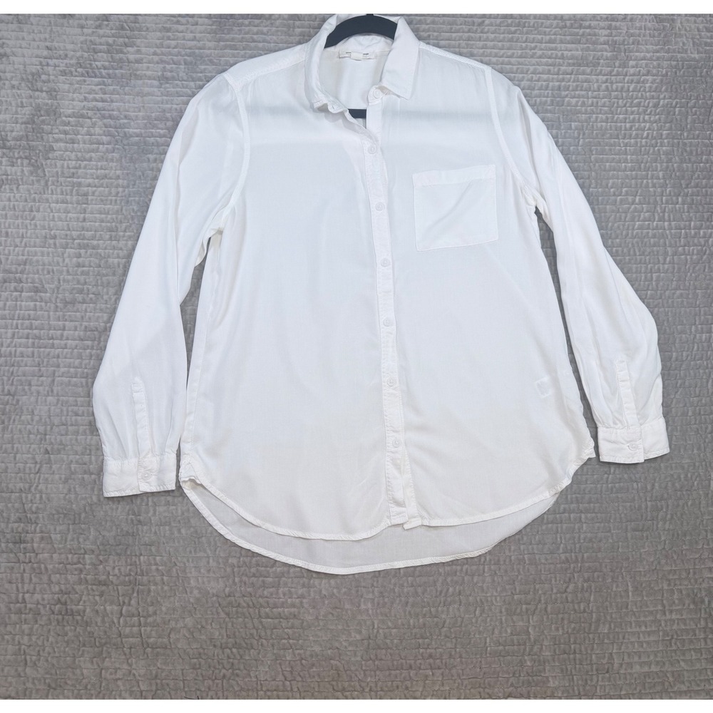 BEACHLUNCHLOUNGE Arya White Button-Down Shirt Size Small